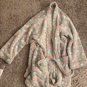 Grey and teal women’s robe
